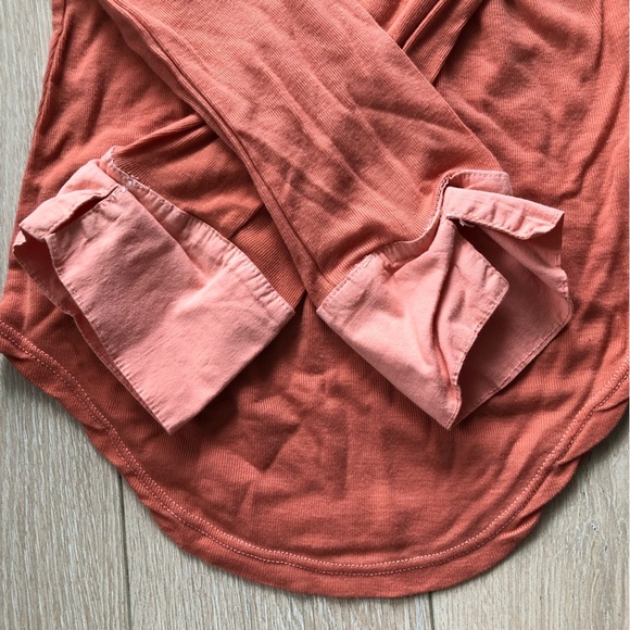 James Perse Y2K Long Sleeve Top in Orange Size 3 /L - Picture 8 of 11